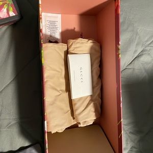 Gucci box 12x5.5x4 with 2 dust bags